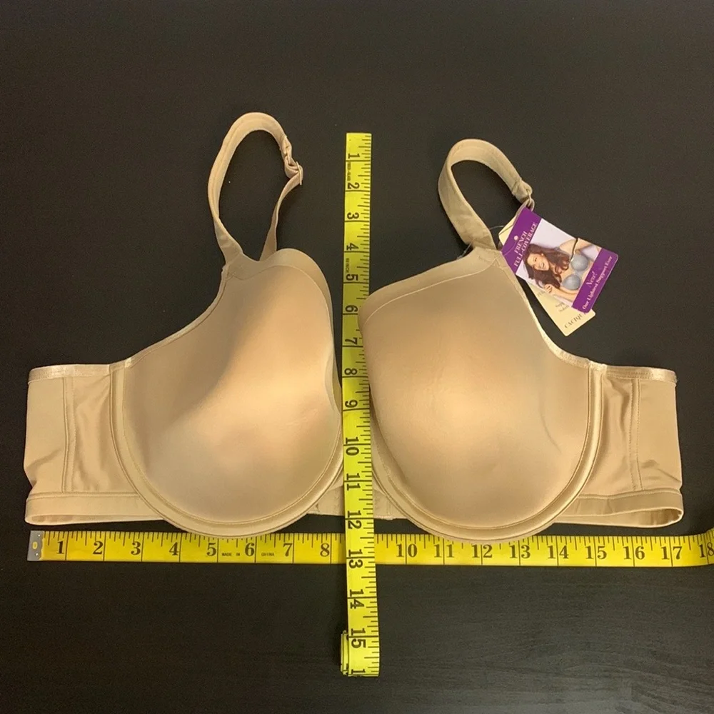 Cacique Bra NEW French Full Coverage Beige Taupe 44C Lightly Lined Underwear